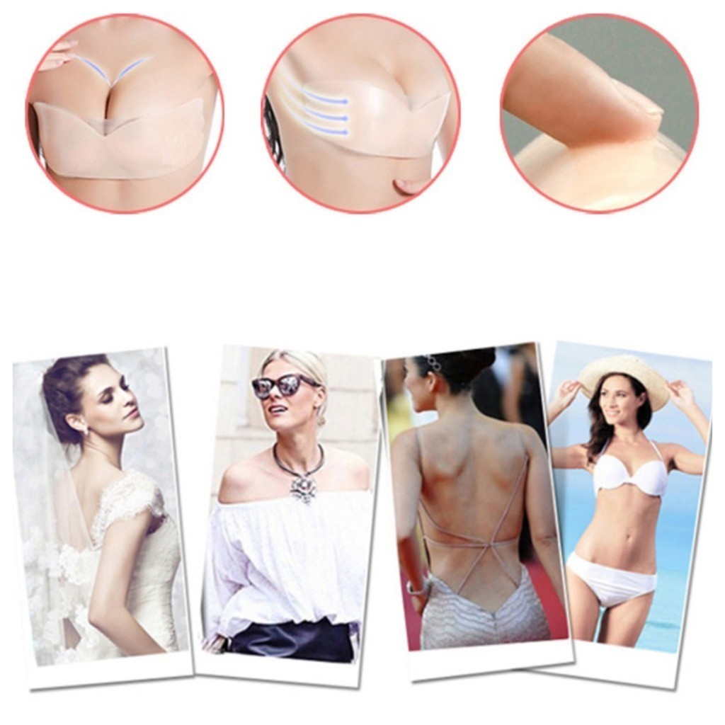Wiederverwendbares Nippelband, – Push Up Bra Silicone Bewertung und Preis